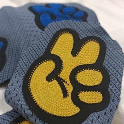 3D Eco-Friendly Washable Silicone Heat Transfer Label Custom Iron-On Silicone Patch