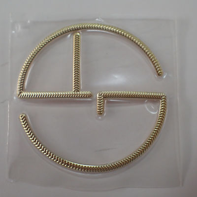 Custom Logo 3D Shiny Gold Silver PVC Silicone Heat Transfer Labels for Garment and Bags