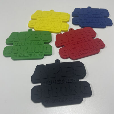 OEM DIY English Letters PVC Soft Glue Silicone Epoxy Rubber Clothing Label Accessories Clothing Logo Patches