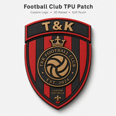 Custom 3D TPU Patch Heat Transfer Badge for Sportswear Brands