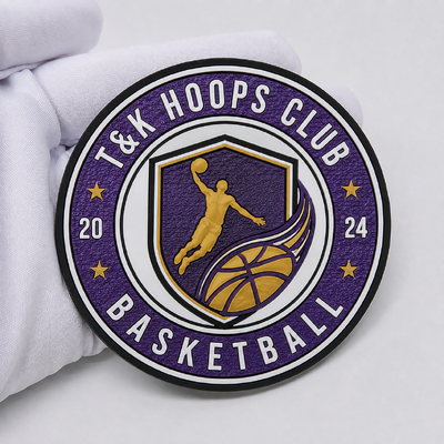 Custom Football Club TPU Badges 3D Logo Patches with Customized Shape Eco-Friendly Waterproof for Sportswear