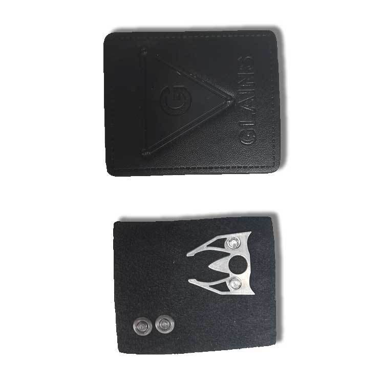 PU Leather Luggage Bag Tag Logo Label With Metal Logo Patch Custom Wholesale Handmade Fashion DIY Gifts Genuine Leather Embossed