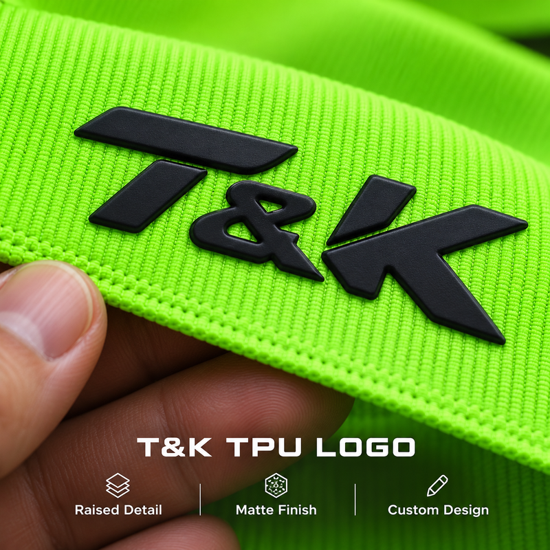 Custom 3D TPU Heat Transfer Logos with Matte Raised Finish for Sportswear